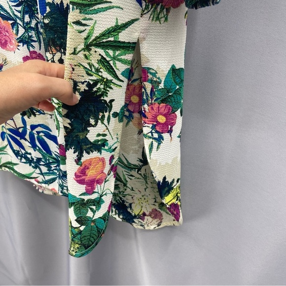 FIG AND FLOWER Multicolor Floral Lightweight Popover Tunic Top Size 1X NWT - Picture 10 of 14